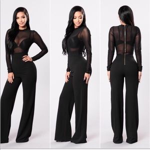 Fashion nova -slide on a late night jumpsuit